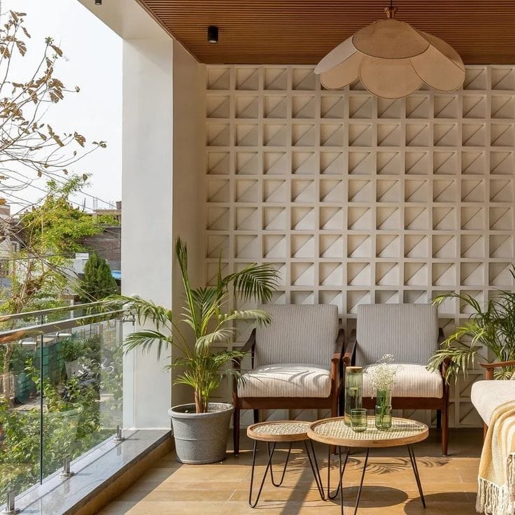 Textured Outdoor Lounge | Velachery