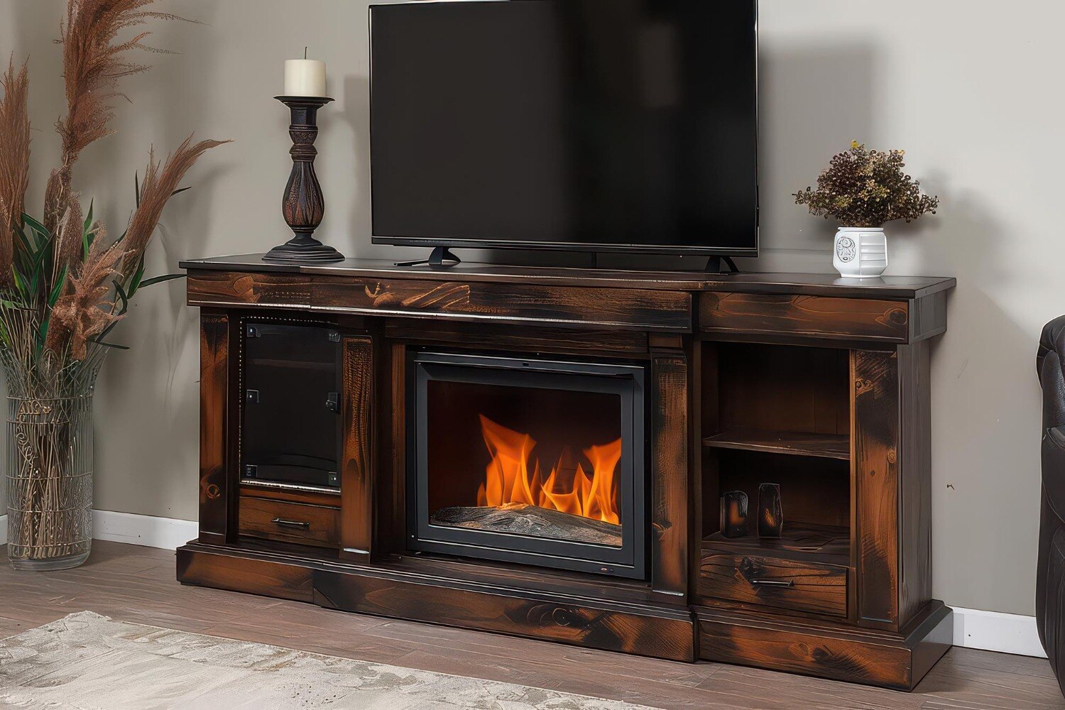 Where to Buy Realistic Wooden Log Electric Fireplaces in Delhi
