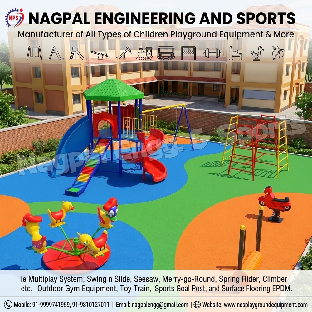 Residential Society Park Equipment Manufacturer in Delhi | Playground, Outdoor Gym, Garden Bench