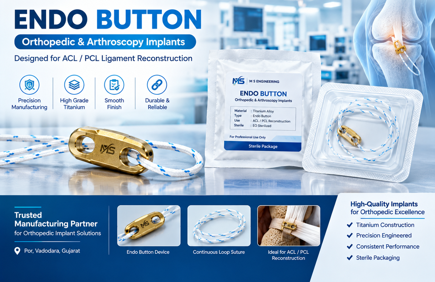 Endo Button Manufacturer In Maharashtra