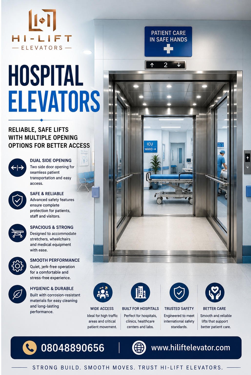 Reliable Safe Lifts With Multiple Opening Options for Better Access