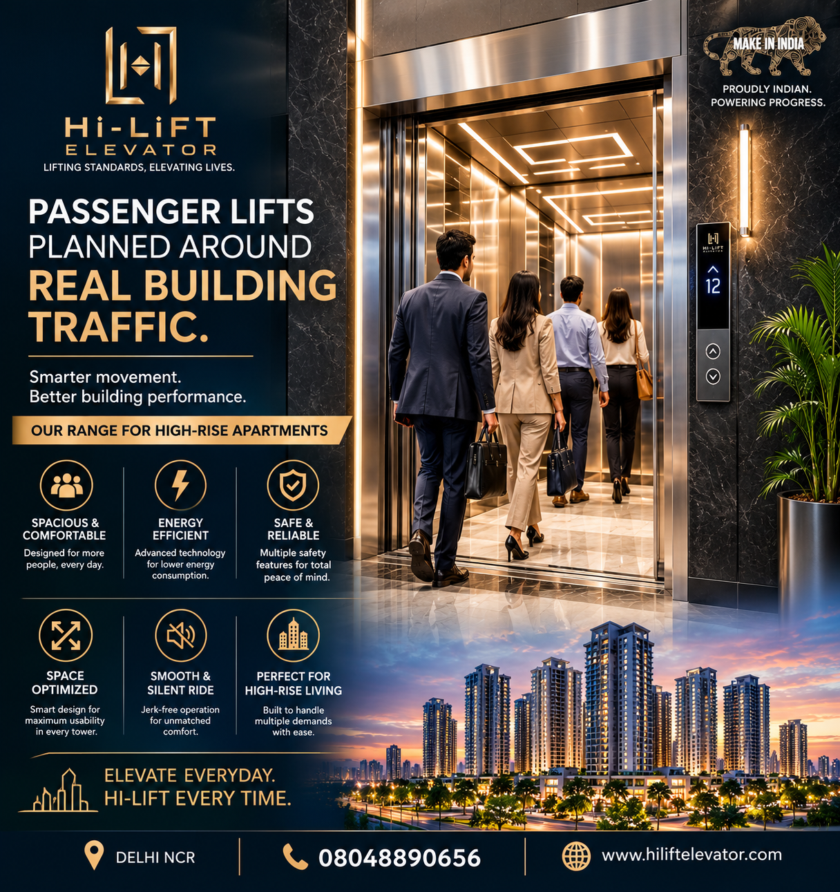 Passenger Lifts Planned Around Real Building Traffic