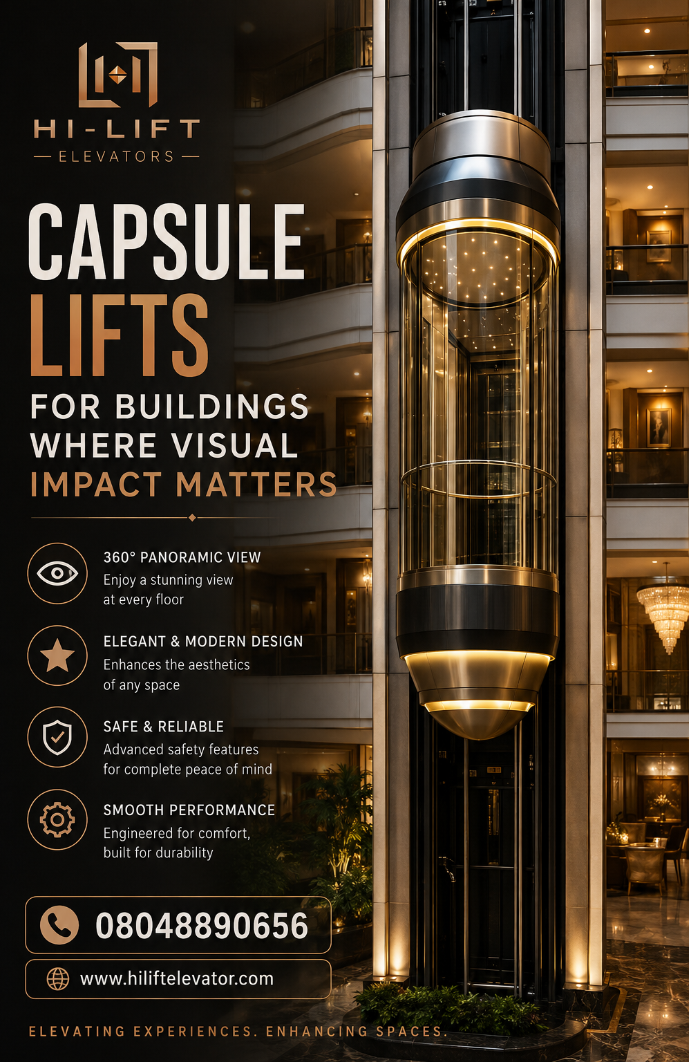 Capsule Lifts for Buildings Where Visual Impact Matters