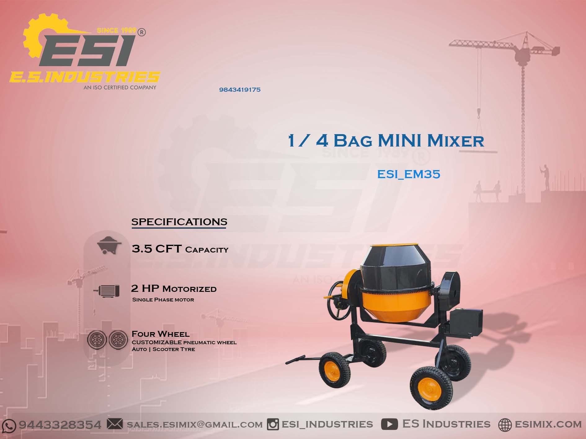 1/4 BAG MINI MIXER IN DINDIGUL