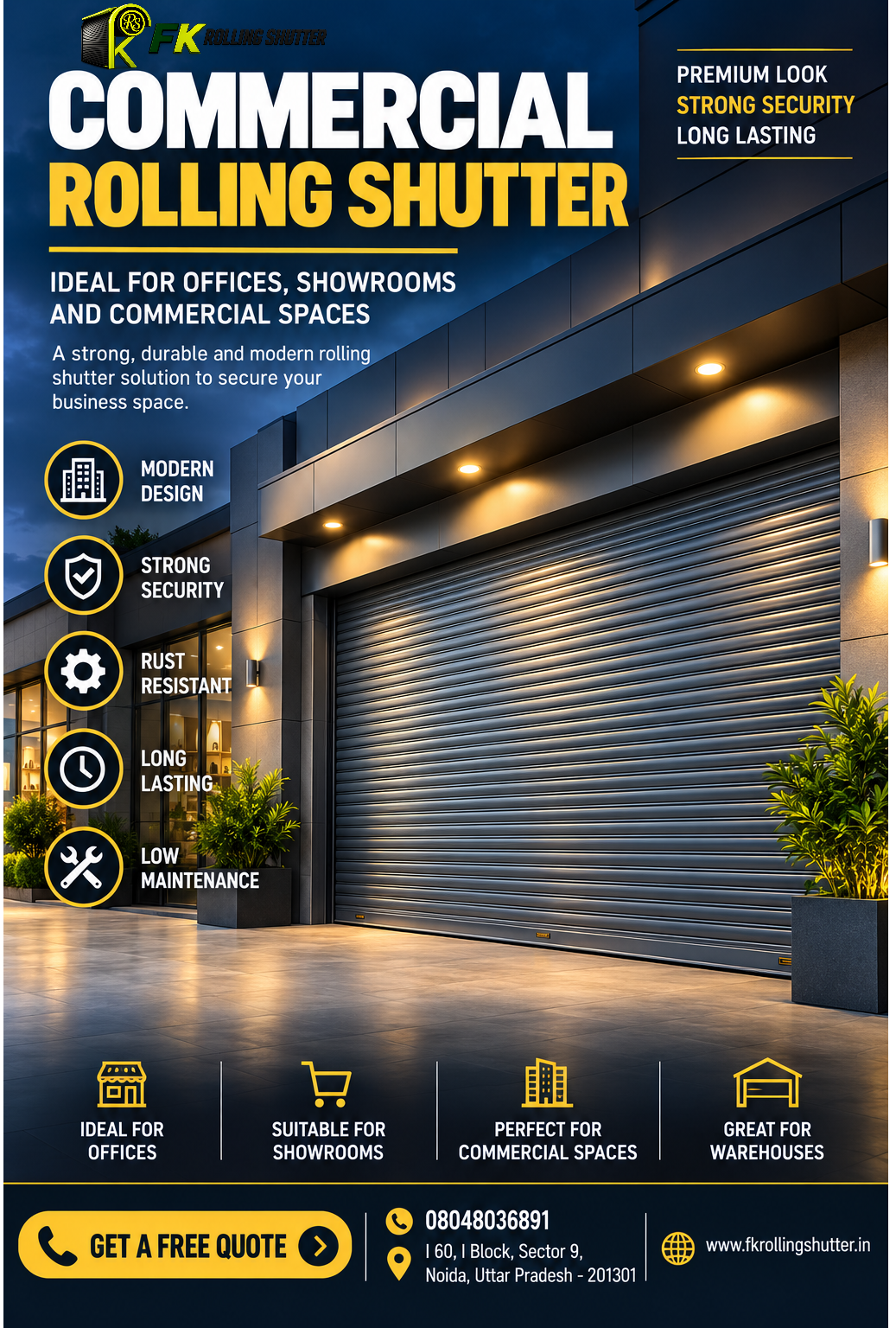 Commercial Rolling Shutter in Noida