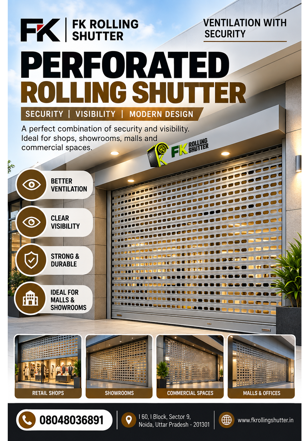 Perforated Rolling Shutter Supplier in Noida