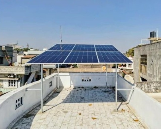 Solar Panel Installation in Gokul Nagar Society, Nadiad