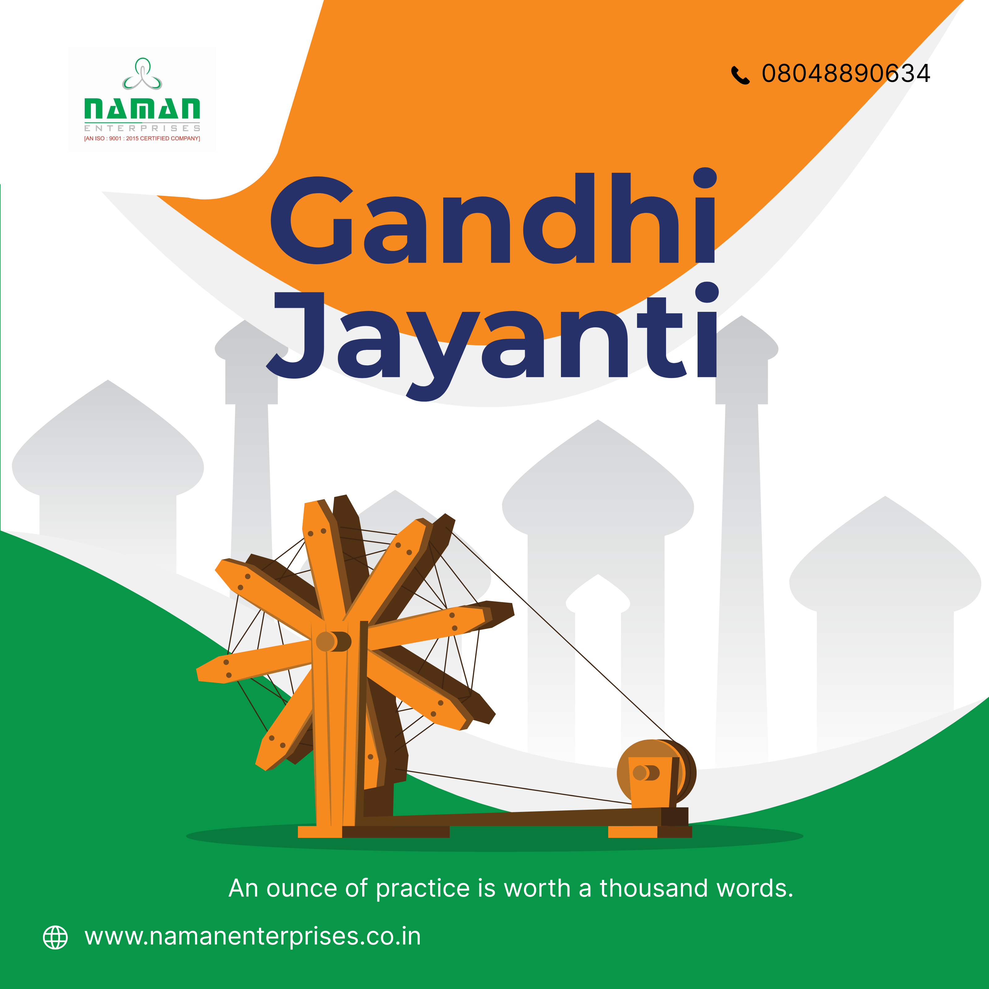 🕊️🇮🇳 Truth gives us courage. Peace gives us strength. This Gandhi Jayanti, we honour Mahatma Gan...