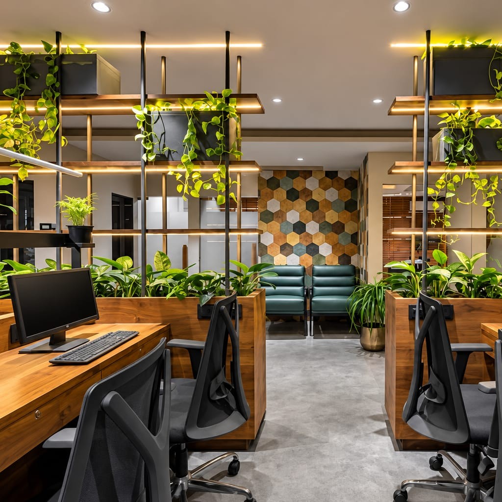 Biophilic Office Interior Design | Velachery