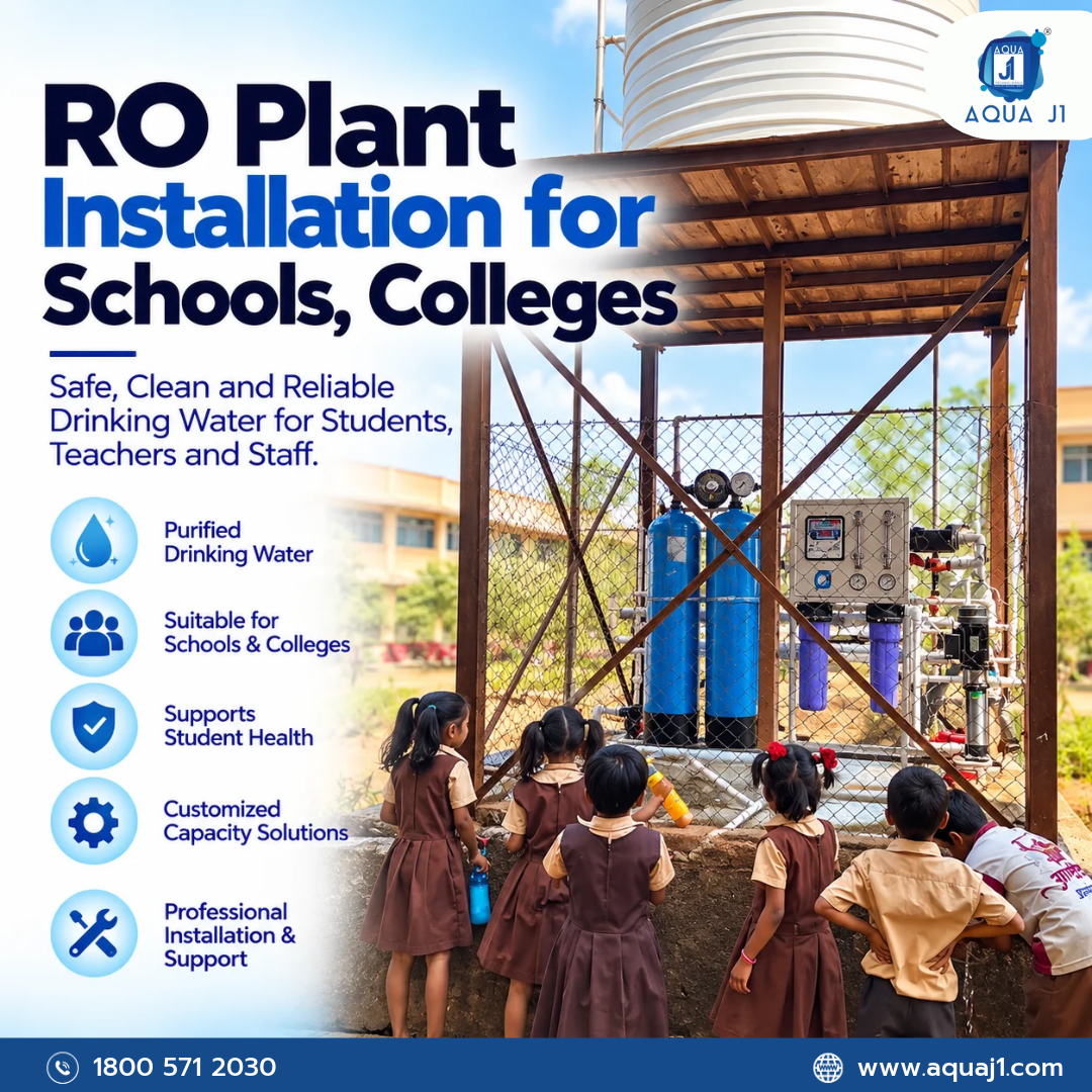 RO Plant Installation for Schools & Colleges | Aqua J1 Technologies