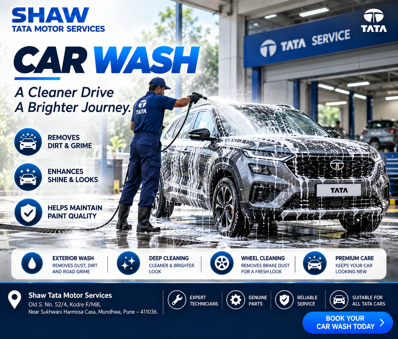 Refresh Your Drive with a Premium Car Wash at Shaw Tata