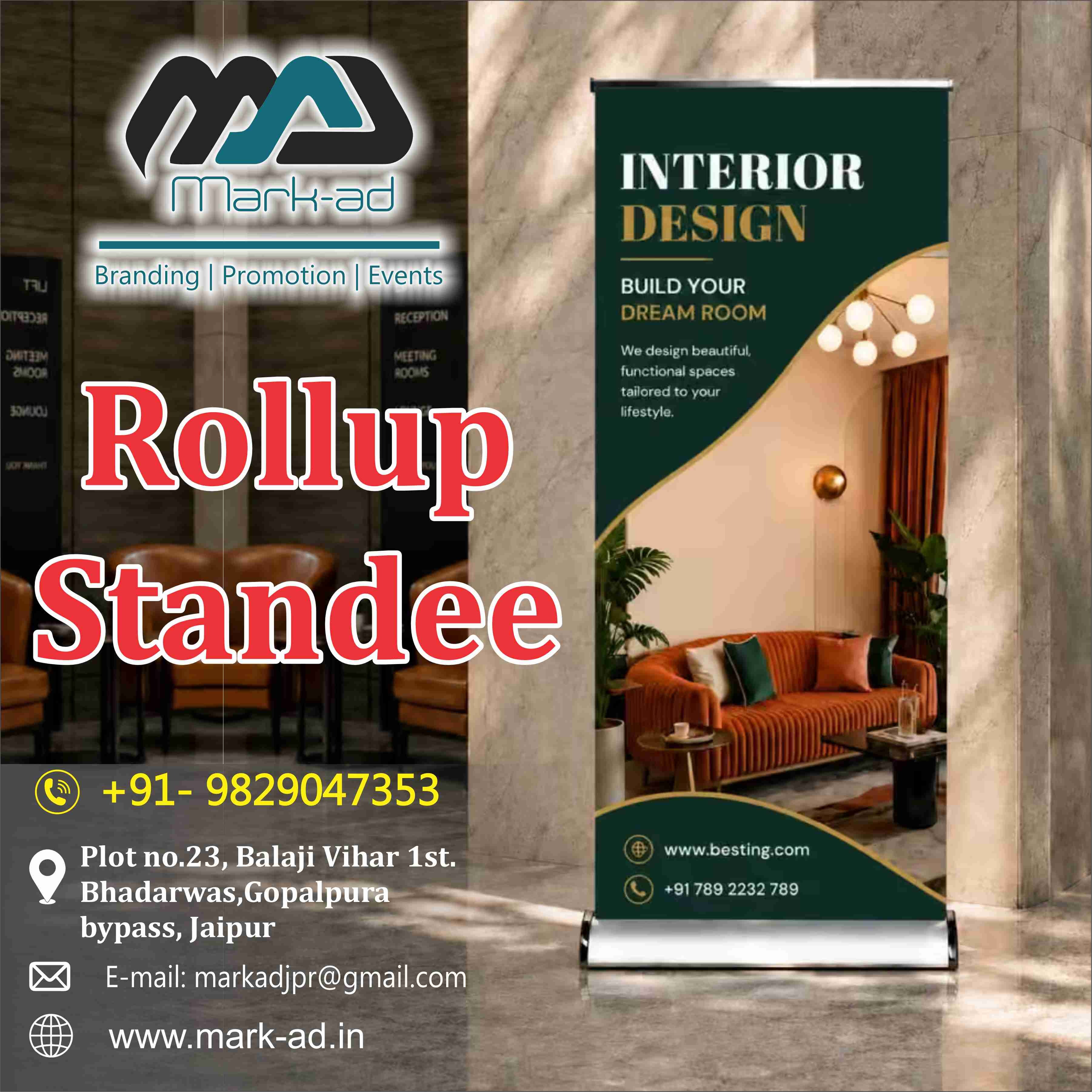 Best Rollup Standee Branding in Jaipur rajasthan