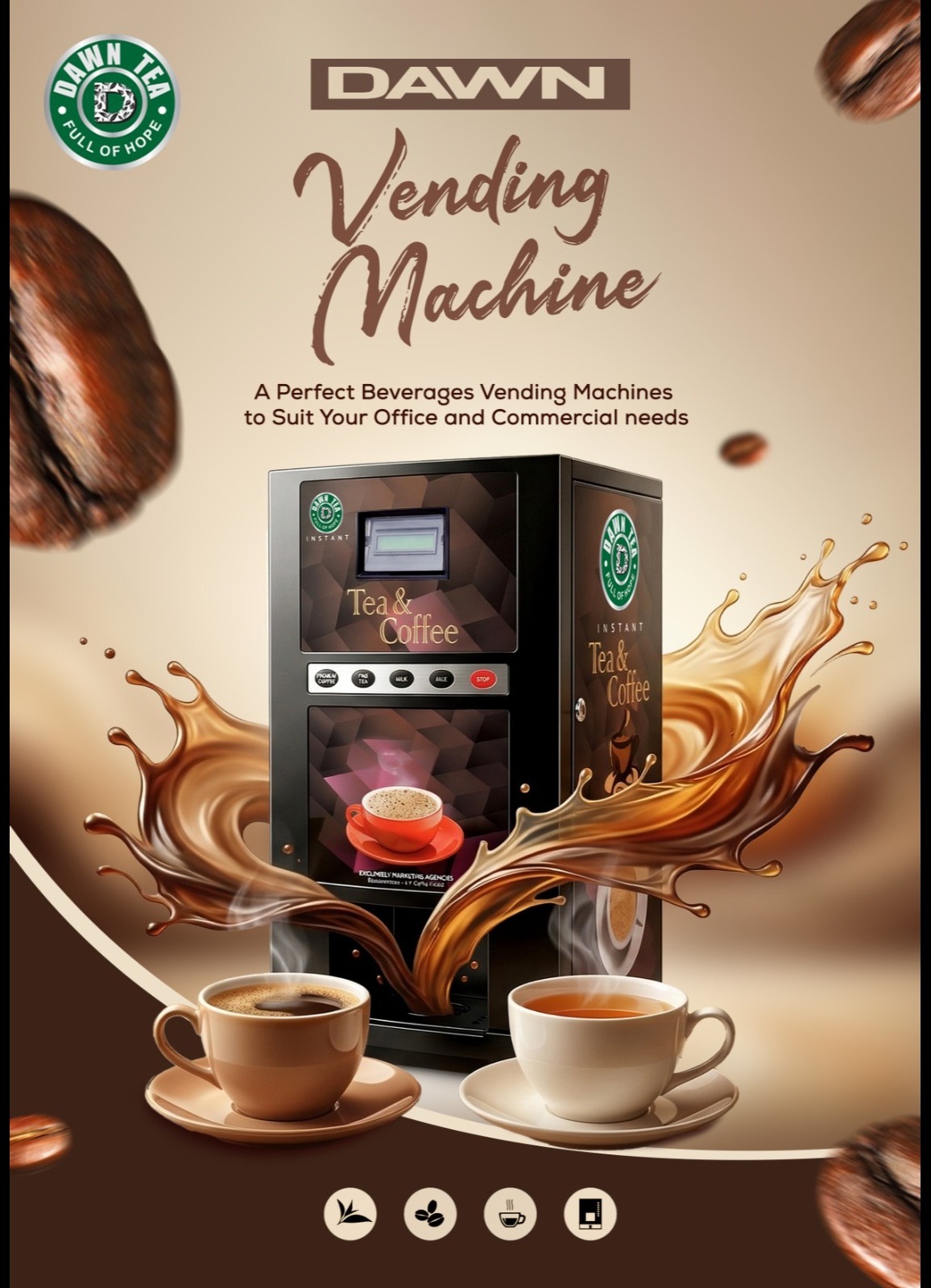 FULLY AUTOMATIC TEA COFFEE VENDING MACHINE IN NILGIRIS