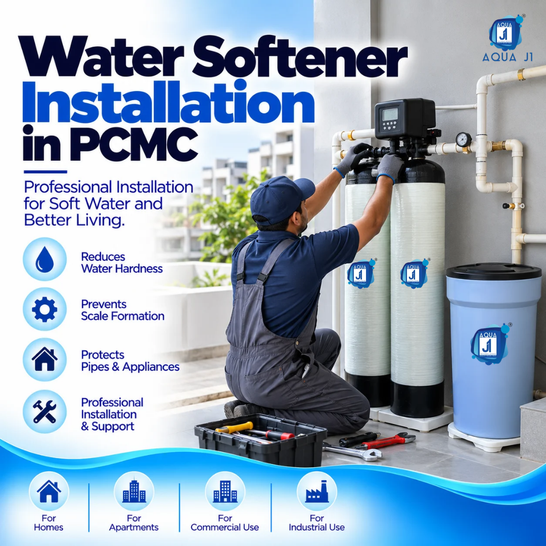 Water Softener Installation in PCMC | Aqua J1 Technologies