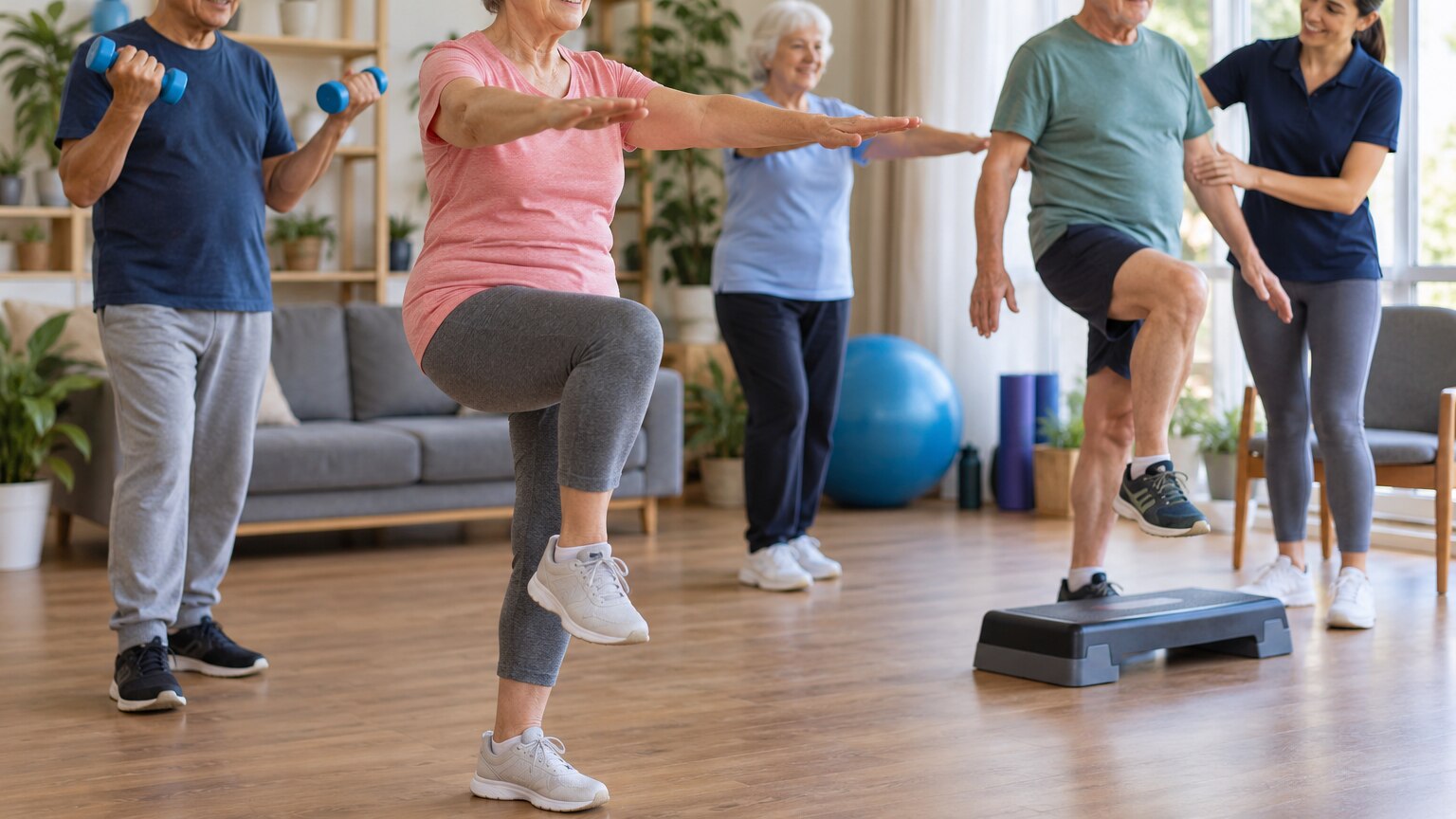 Safe Exercises for Elderly People to Improve Balance Strength and Daily Function