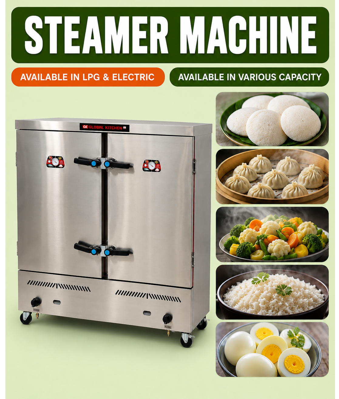 Commercial Electric Food Steamer in Coimbatore