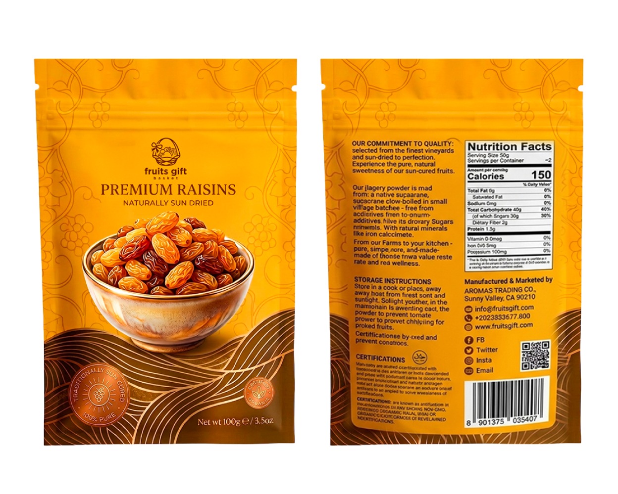 3-Side Seal Pouch Packaging & Printing in Coimbatore