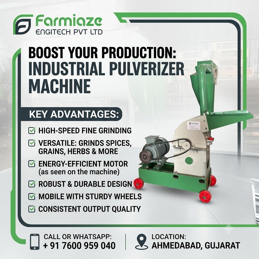 Industrial Pulverizer Machine Manufacturer in Odisha