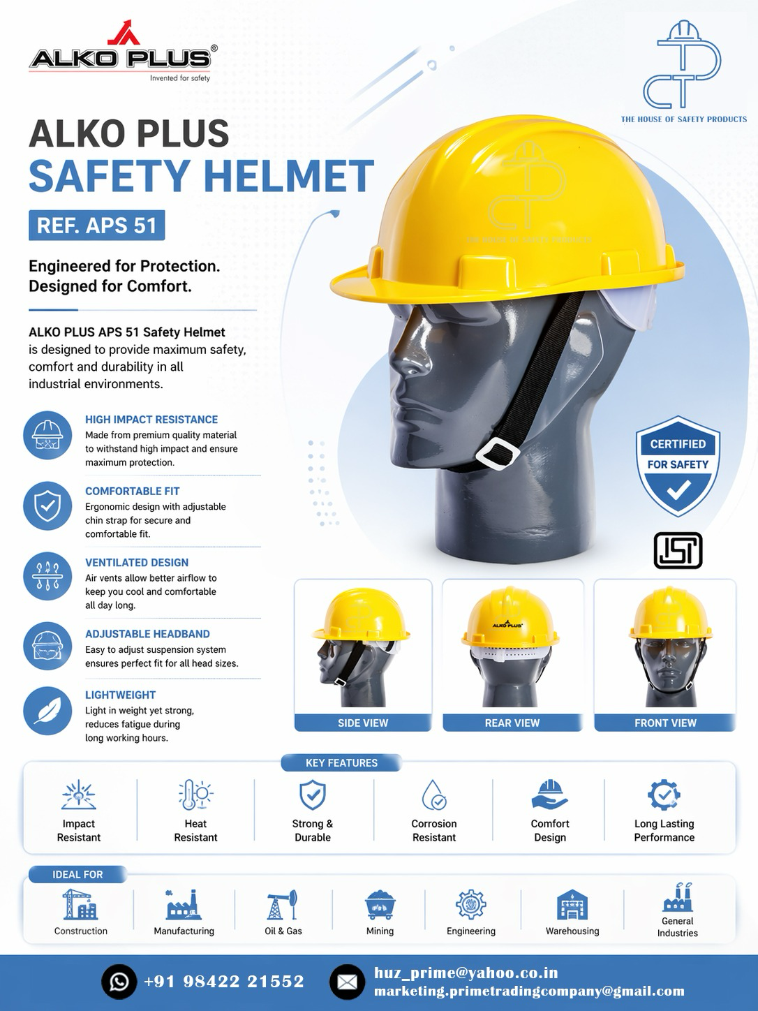 ⛑️ SAFETY HELMETS – PROTECT YOUR HEAD, WORK WITH CONFIDENCE!