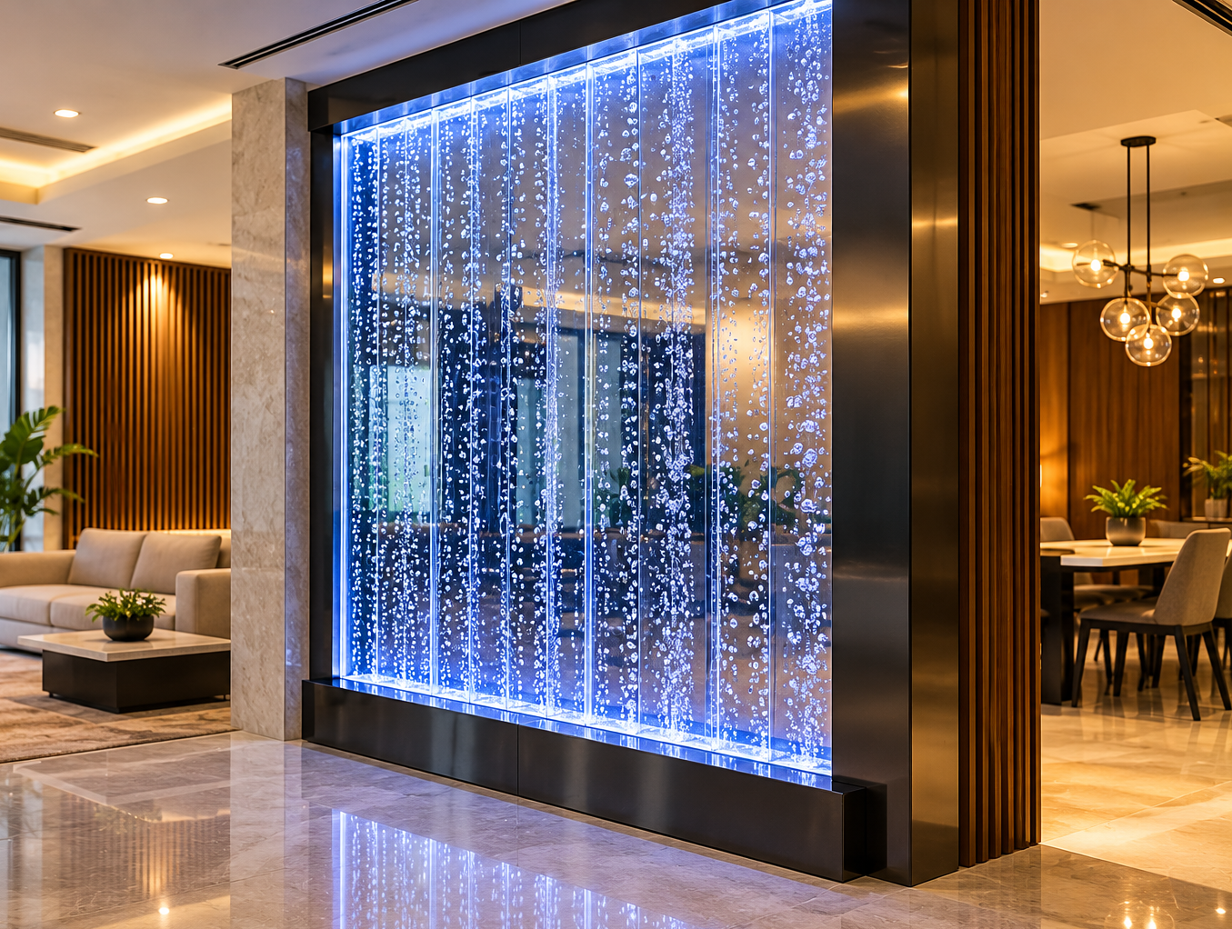 Digital Bubble Walls for Modern Decorative Interior Spaces