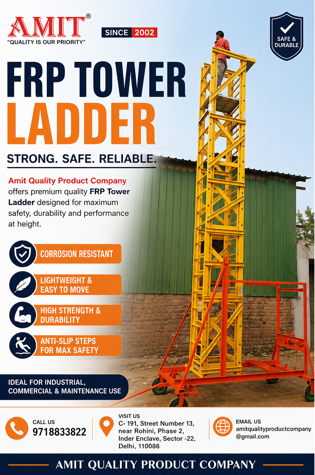 FRP TOWER LADDER.
