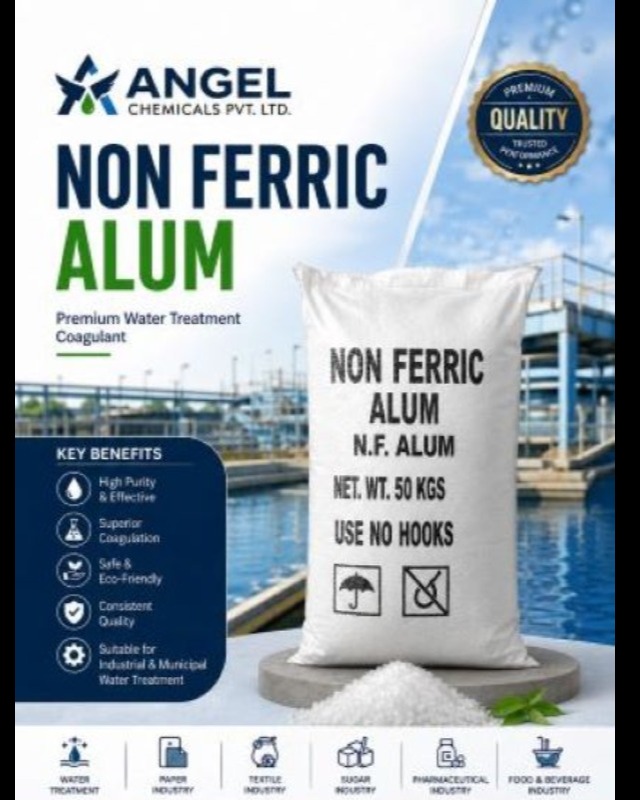 Non Ferric Alum Powder Manufacturer & Supplier in Vadodara, Gujarat | Angel Chemicals