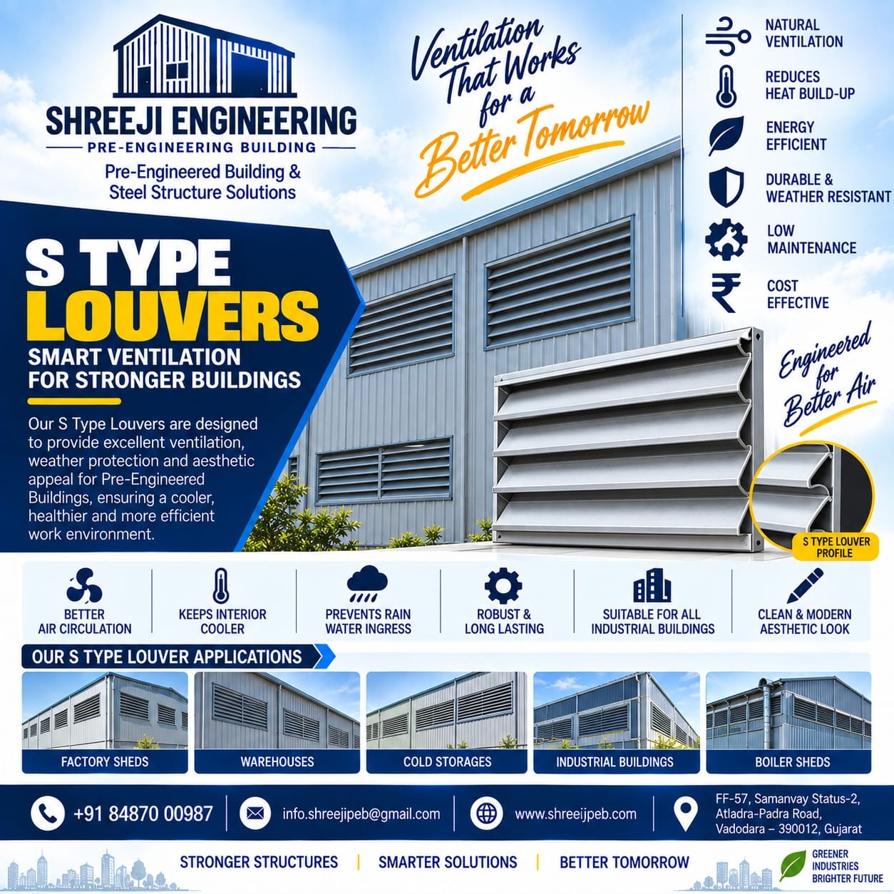 S-TYPE LOUVERS – SMART ROOFING ACCESSORY