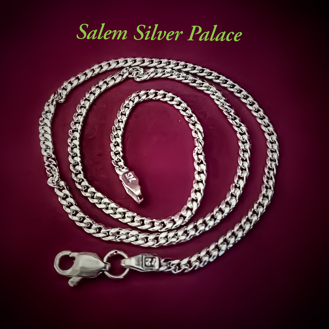 Silver chain for men
Corrupt chain
For More Information Visit Our Website
www.salemsilverpalace....