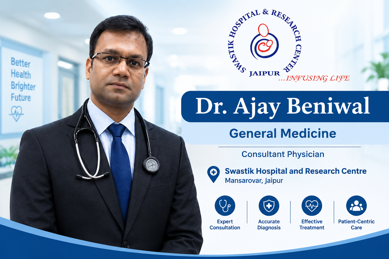 General Medicine & Comprehensive Healthcare Hospital in Mansarovar, Jaipur