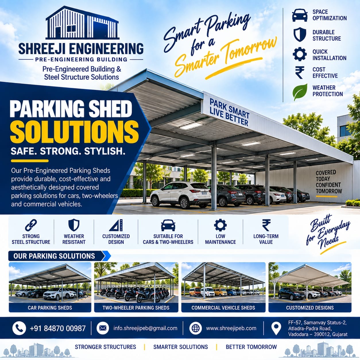 Industrial Parking Shed Solutions – Unique Design