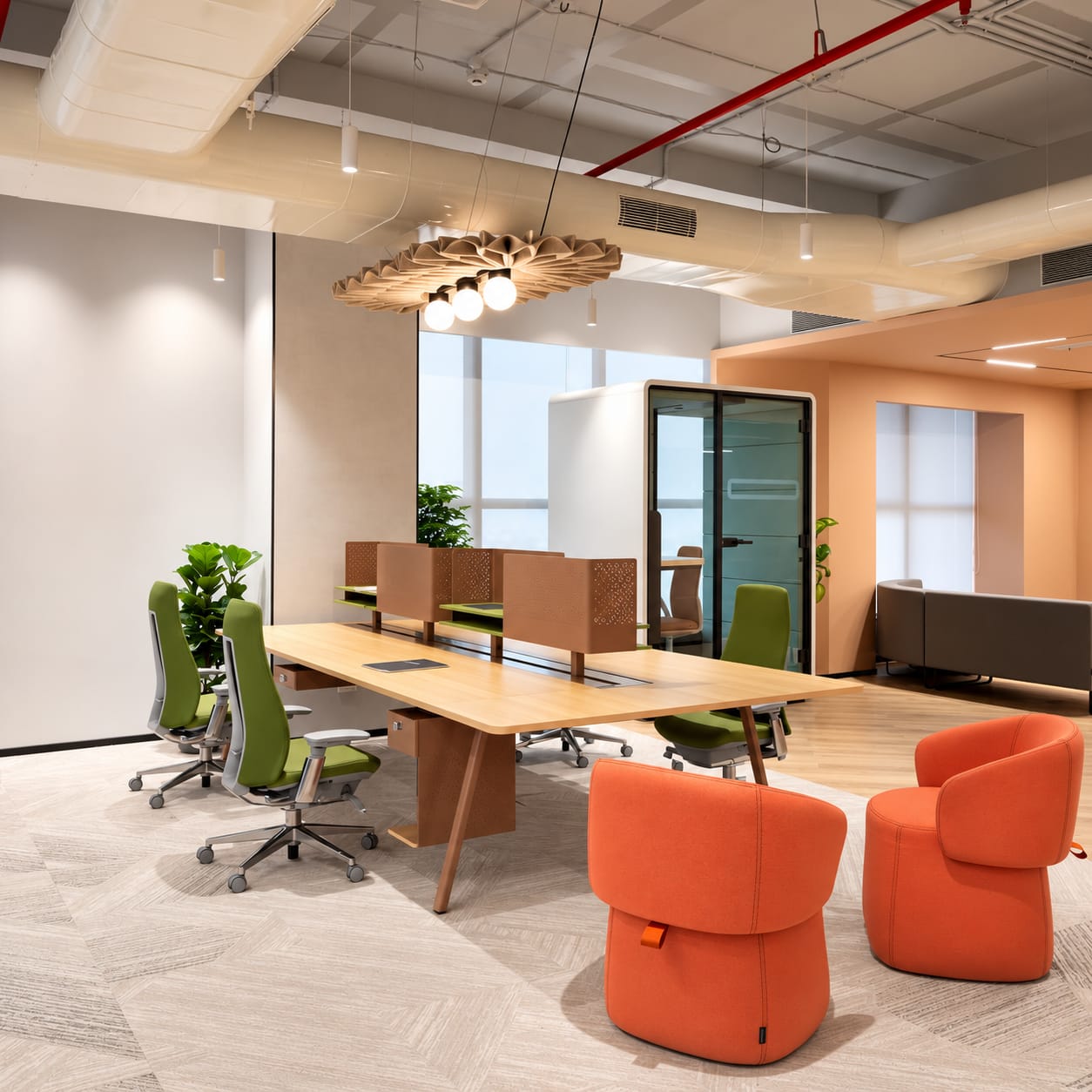 Contemporary Collaborative Office Interior Design | Perungudi