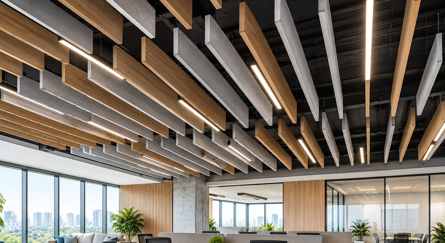 Baffle Ceilings A Modern Acoustic Solution for Commercial and Architectural Spaces