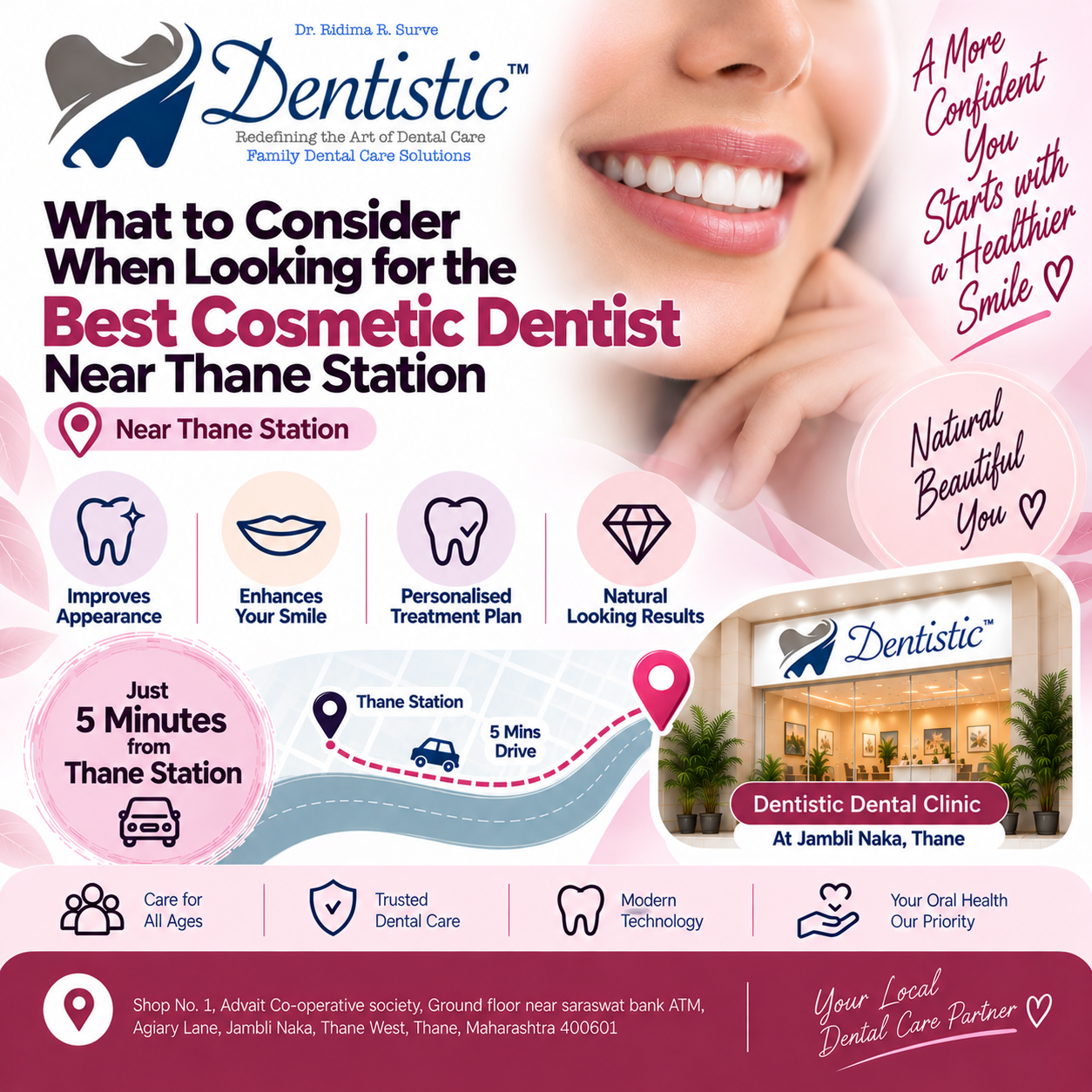 What to Consider When Looking for the Best Cosmetic Dentist Near Thane Station