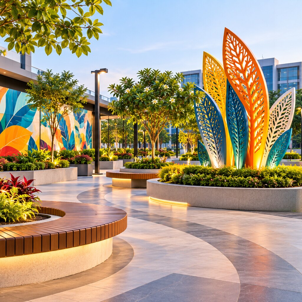 Creative Beautification Works for Public Spaces, Commercial Areas, and Institutions