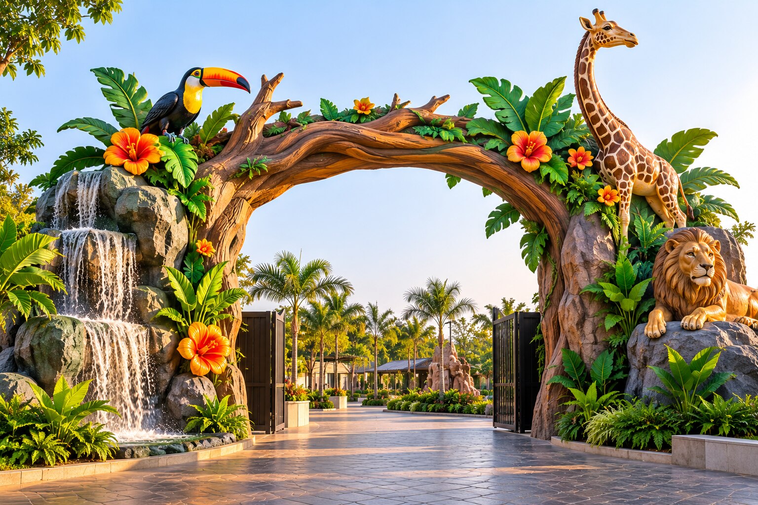 Creative FRP Entrance Gate Ideas for Theme Parks, Resorts, Events, and Public Spaces