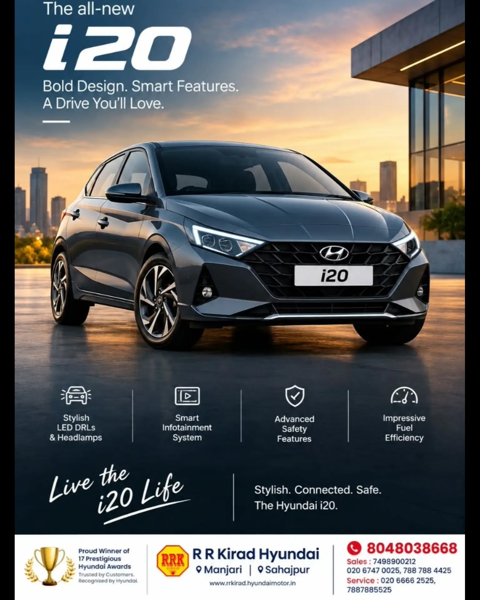 Meet the All-New Hyundai i20 — Bold Looks. Smart Features. Pure i20 Vibes.