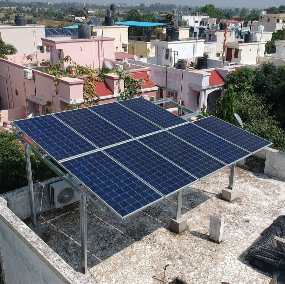 Solar Panel Installation Near Noore Ahmedi Society, Shahalam, Ahmedabad