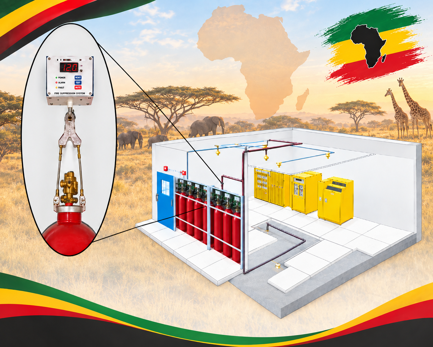 Warehouse Clean Agent Suppression Company Africa