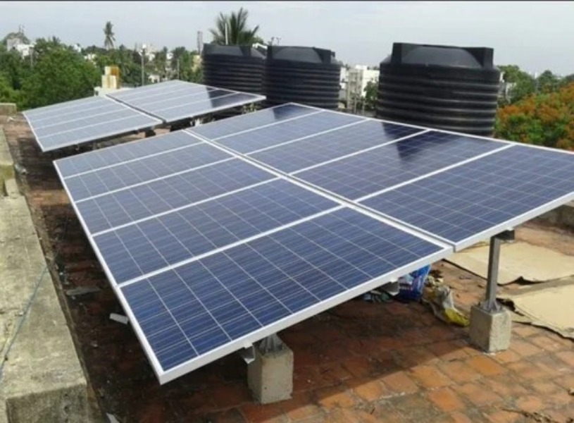 Solar Panel Installation Near Mira Cinema, Rasulabad, Ahmedabad