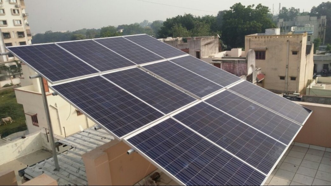 Solar Panel Installation Near Al Asha Park, Sarkhej, Ahmedabad