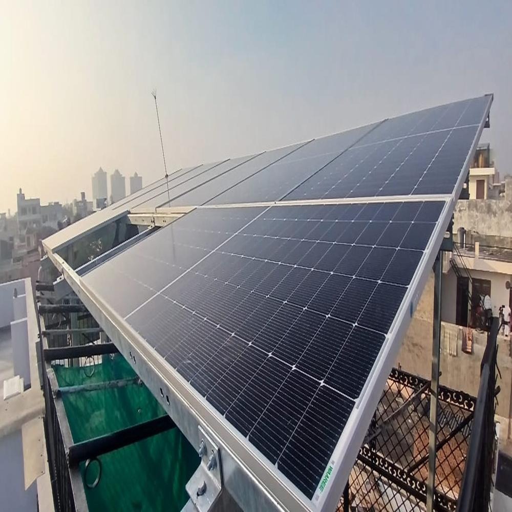Solar Panel Installation Near Aamir Park Society, Fatehwadi, Ahmedabad