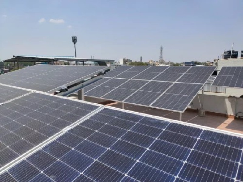 Solar Panel Installation Near Aamir Park Society, Sarkhej, Ahmedabad