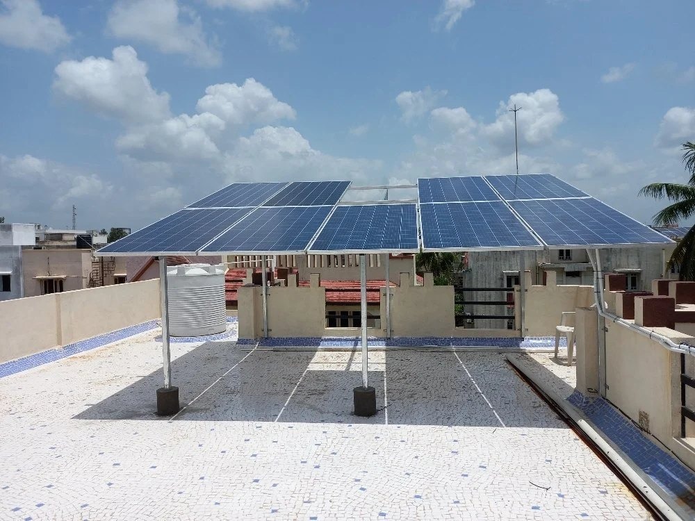 Solar Panel Installation Near Shital Park Society, Danilimda, Ahmedabad
