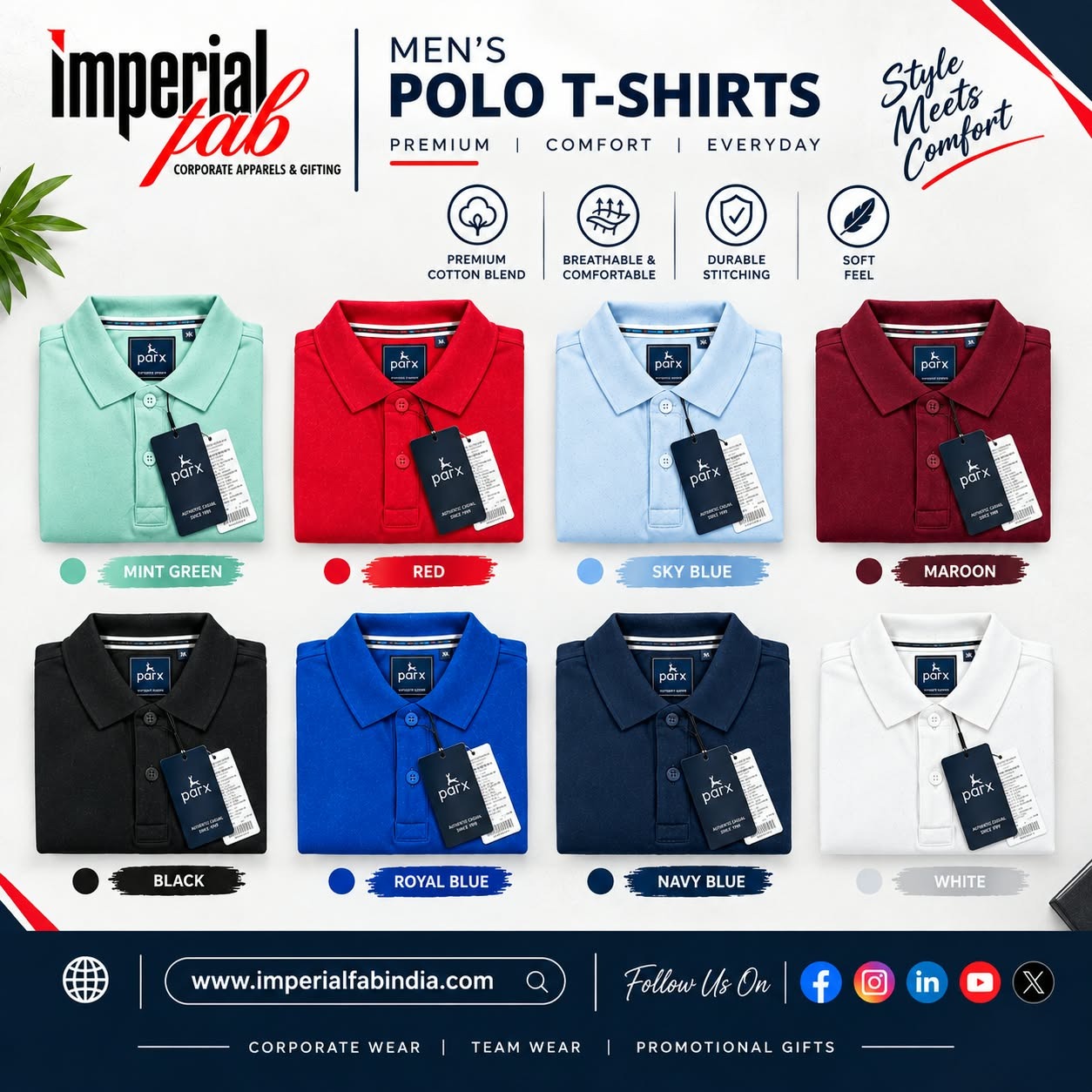 Men’s Polo T-Shirts – Premium Comfort for Everyday Professional Wear