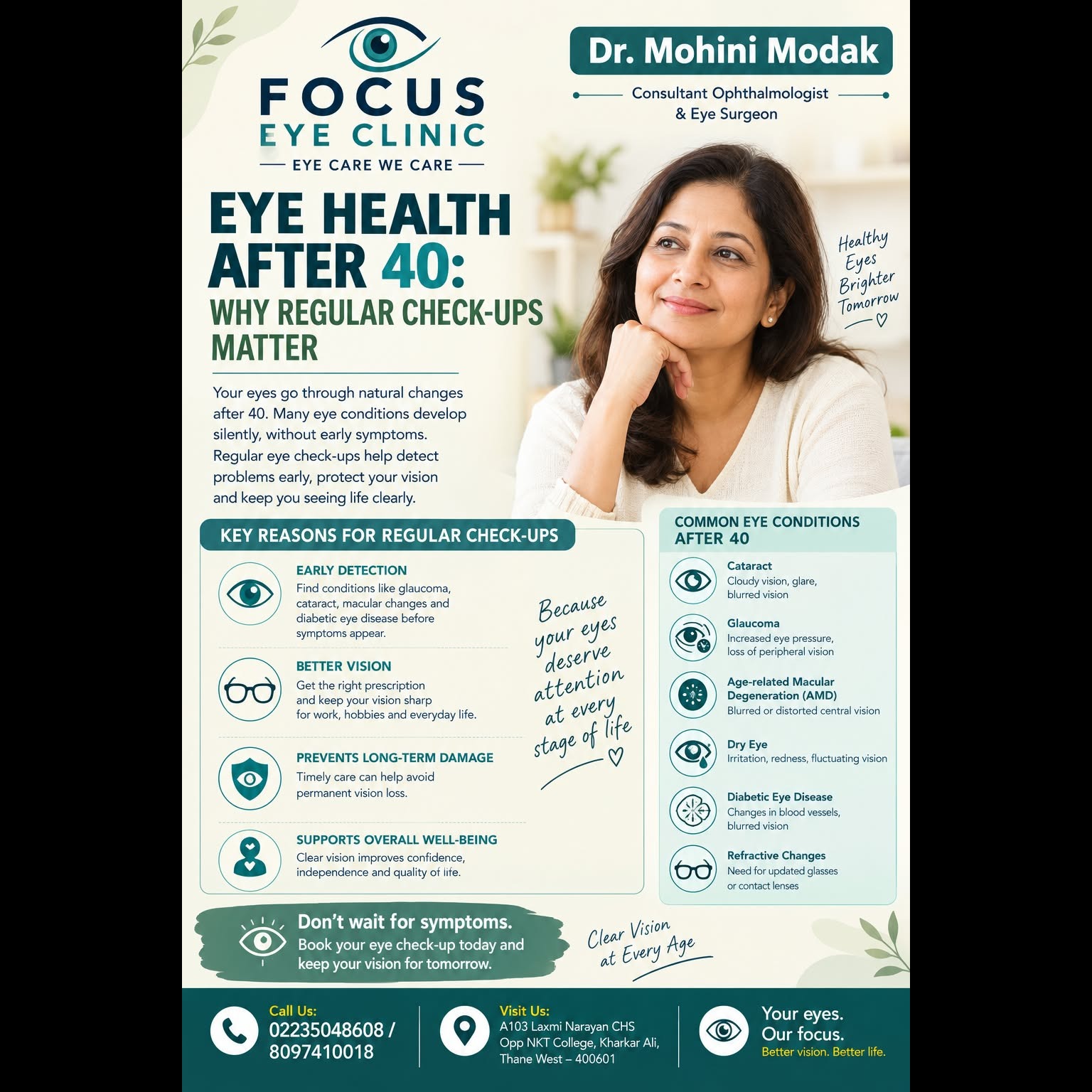 EYE HEALTH AFTER 40: WHY REGULAR CHECK-UPS MATTER