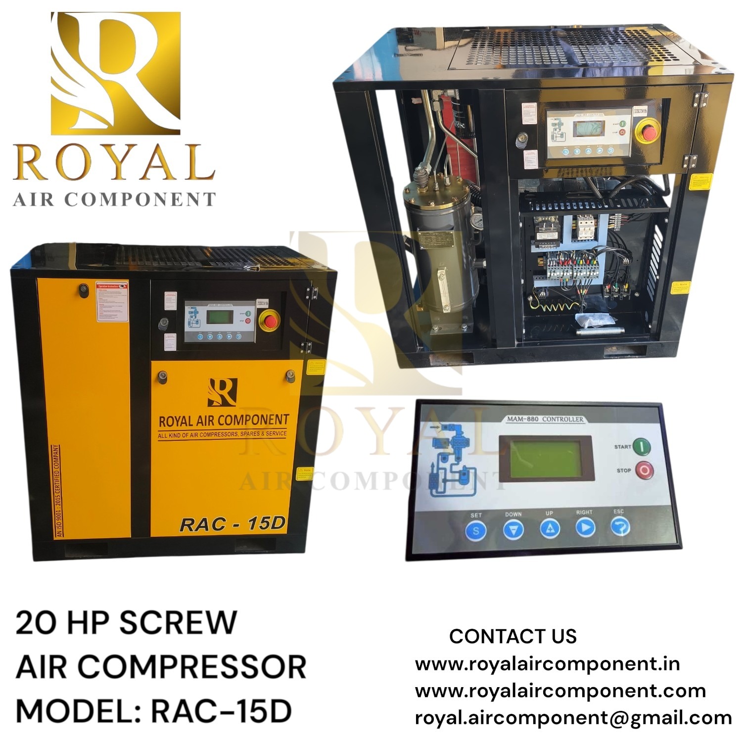 20 HP Rotary Screw Air Compressor