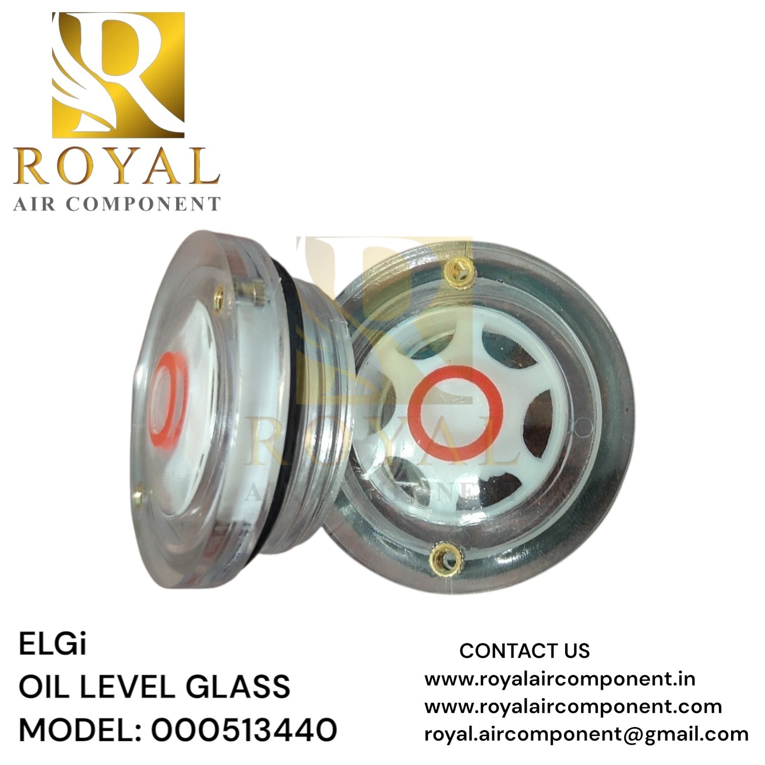 ELGi OIL LEVEL GLASS P/N. 000513440