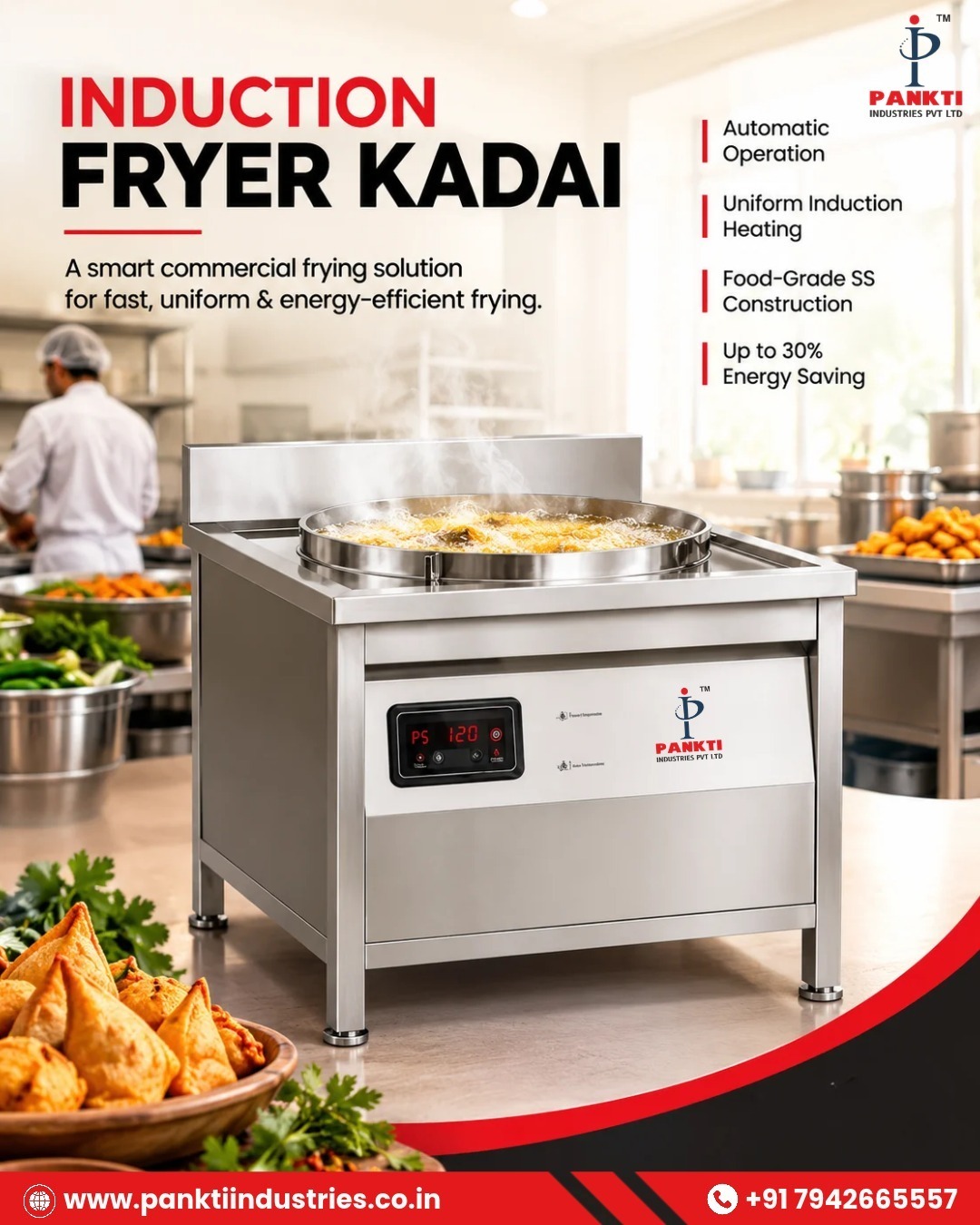 Induction Fryer Kadai Manufacturer in India