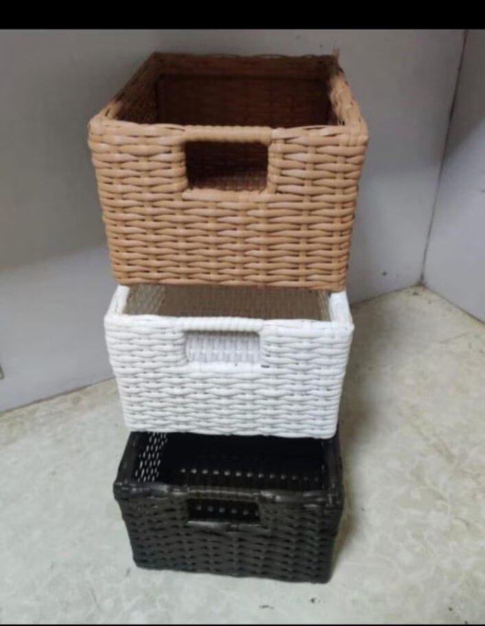 Wicker Basket or Custom Cabinet for New Thane Homes