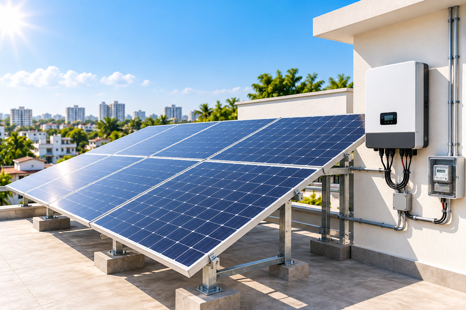 On-Grid Solar System Selection for Lower Grid Electricity Dependence